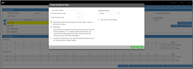 Desired Score Format